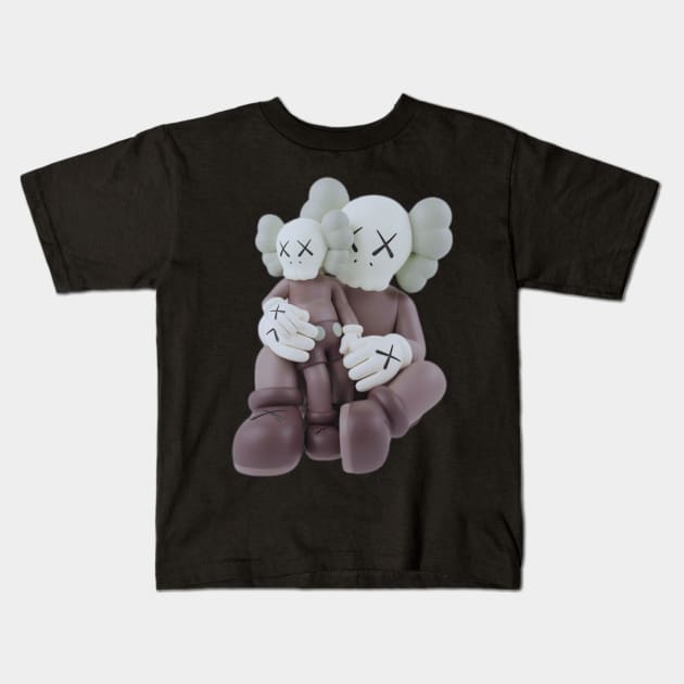 Kaws tang 4 Kids T-Shirt by RyuZen